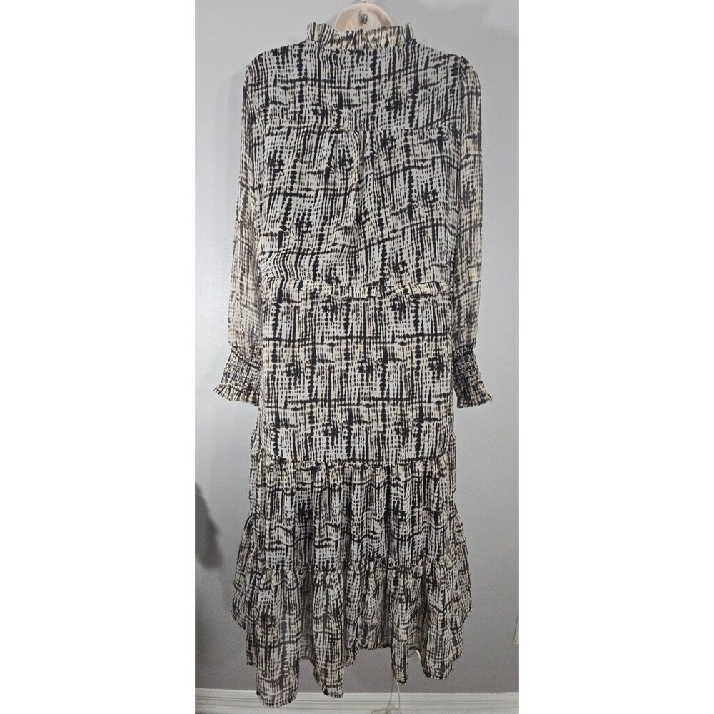 Saint + Sofia Olivia Zip up dress Animal Tie Dye Size 6 NWT Maxi dress boho BD